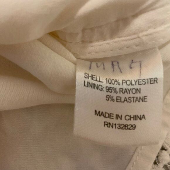 Camila Coelho Trista Ivory Lace Crocheted Long Sleeve Mini Dress Small - Picture 13 of 13